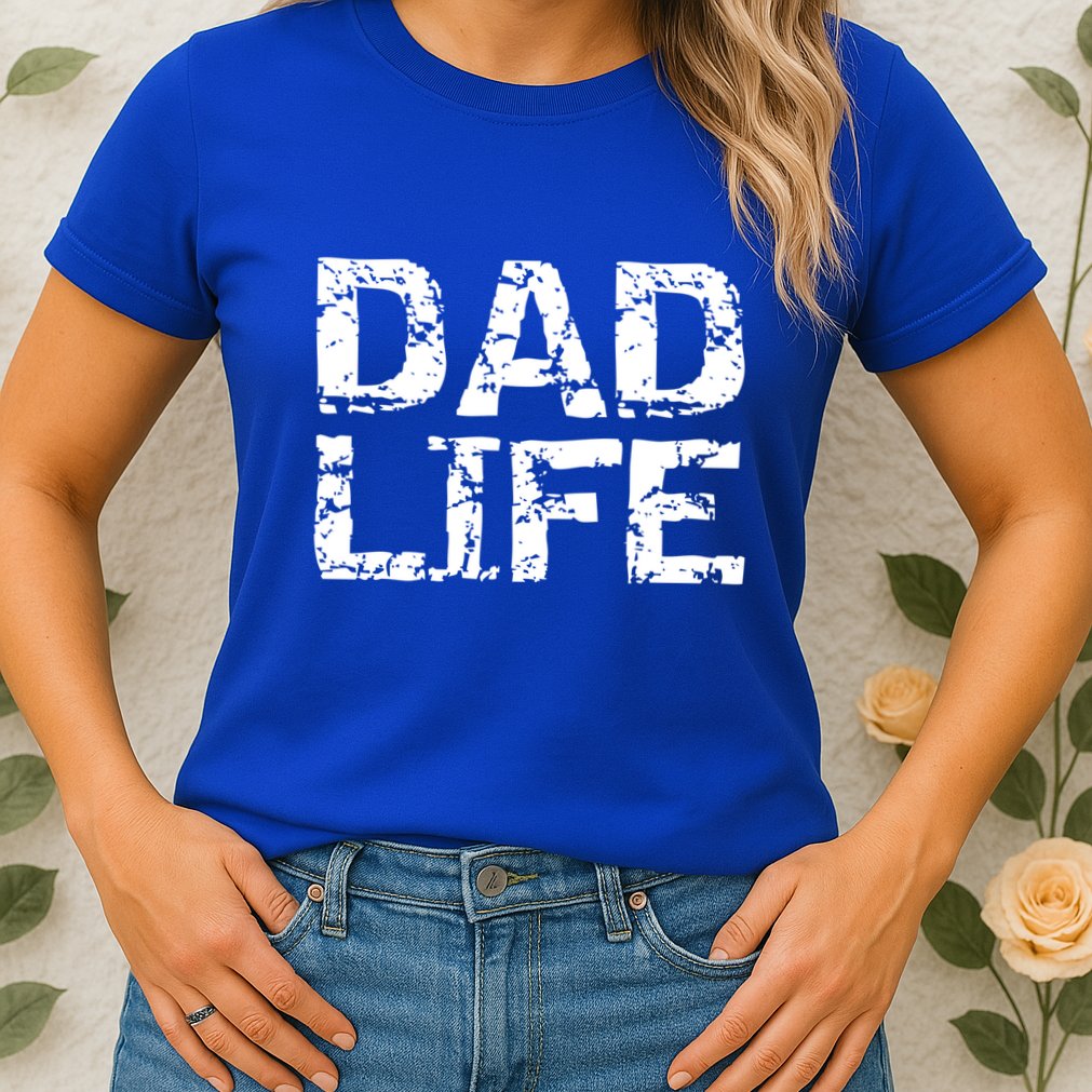FatherS Day Gift For New Dads From Distressed Dad Life Gift Womens T-Shirt
