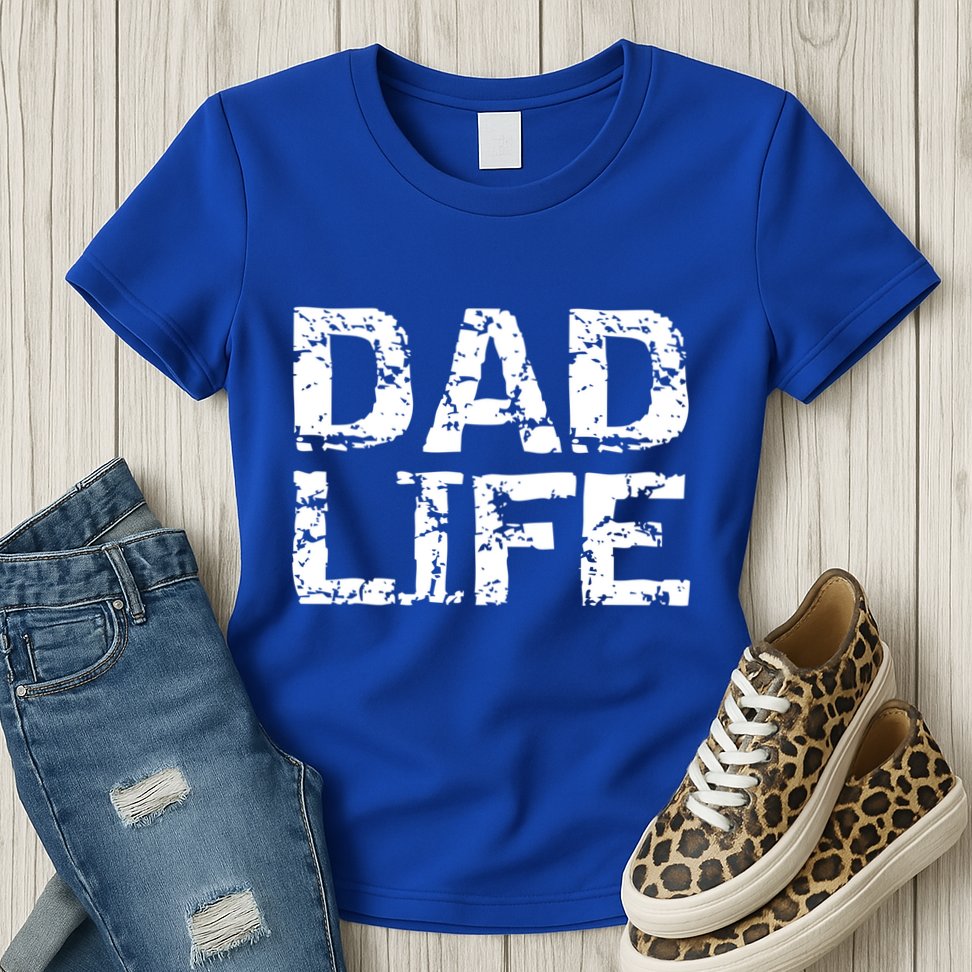 FatherS Day Gift For New Dads From Distressed Dad Life Gift Womens T-Shirt