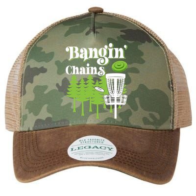 Funny Disc Golf Player Saying I Bangin' Chains Legacy Tie Dye Trucker Hat