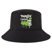 Funny Disc Golf Player Saying I Bangin' Chains Cool Comfort Performance Bucket Hat