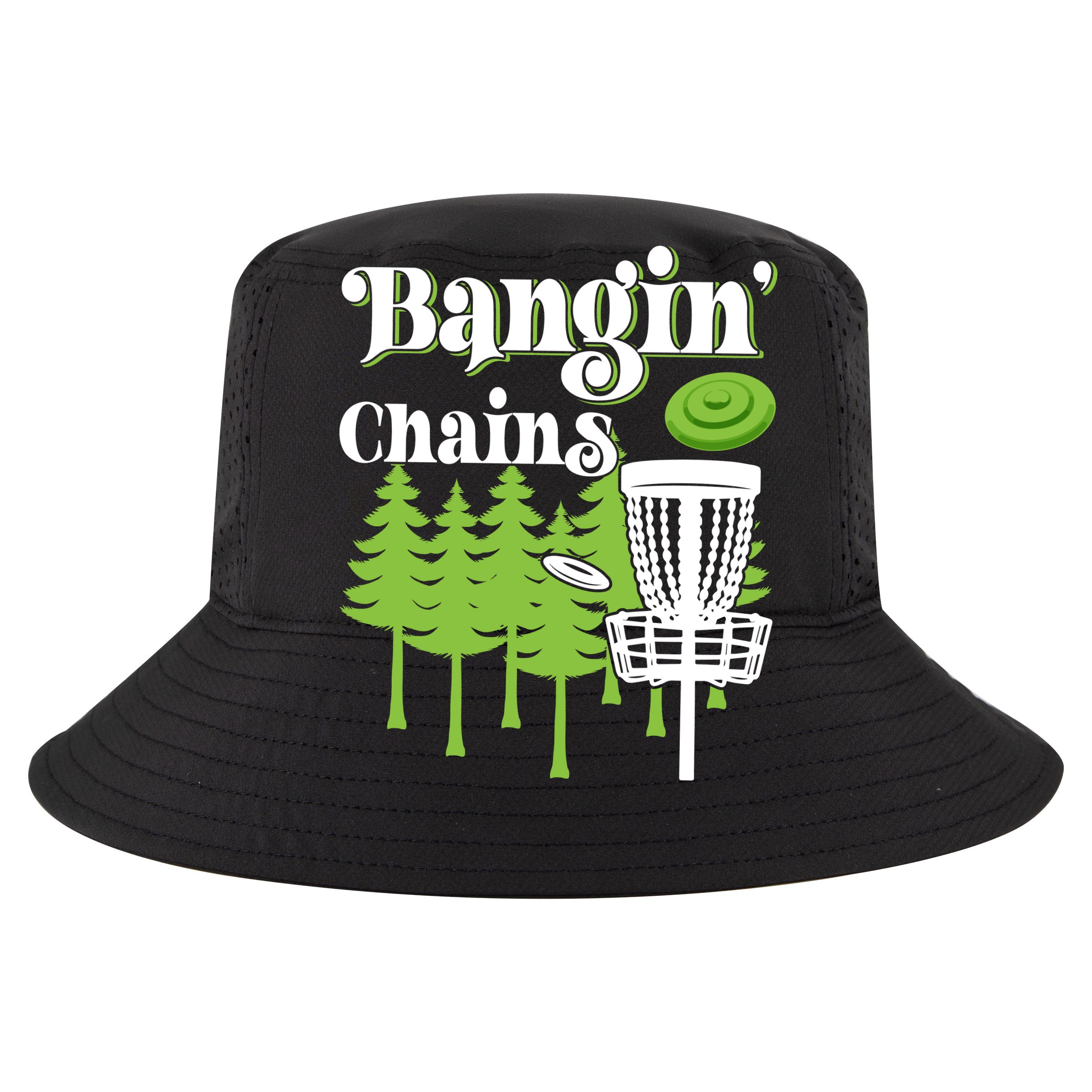 Funny Disc Golf Player Saying I Bangin' Chains Cooling Performance Crew T-Shirt