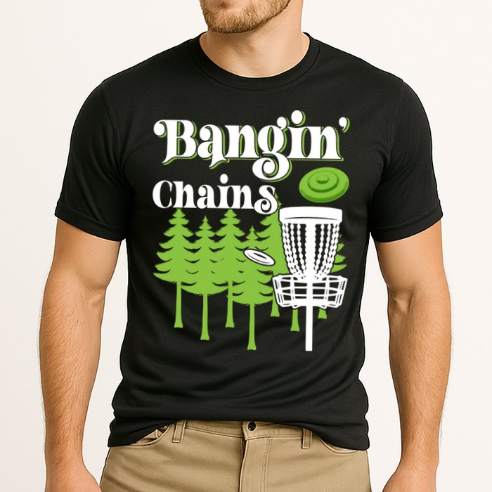 Funny Disc Golf Player Saying I Bangin' Chains Cooling Performance Crew T-Shirt