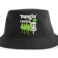 Funny Disc Golf Player Saying I Bangin' Chains Sustainable Bucket Hat