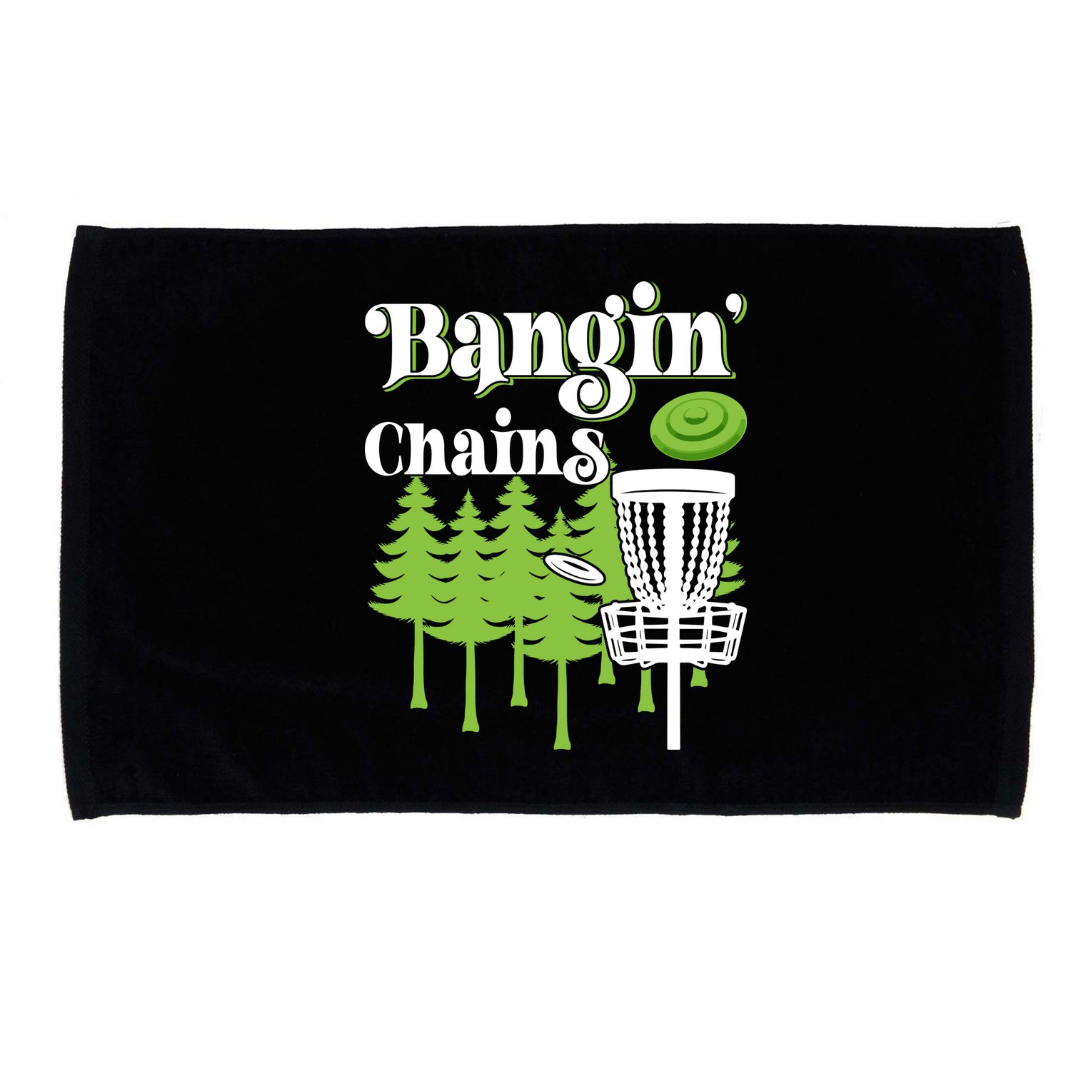 Funny Disc Golf Player Saying I Bangin' Chains Microfiber Hand Towel