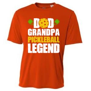 Fathers Day Grandpa Pickleball Dad Grandpa Pickleball Legend Meaningful Gift Cooling Performance Crew T-Shirt