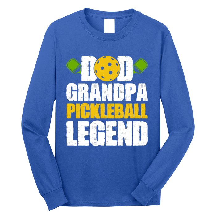 Fathers Day Grandpa Pickleball Dad Grandpa Pickleball Legend Meaningful Gift Long Sleeve Shirt