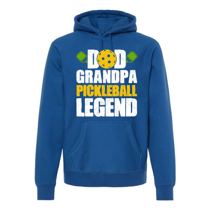 Fathers Day Grandpa Pickleball Dad Grandpa Pickleball Legend Meaningful Gift Premium Hoodie