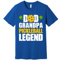 Fathers Day Grandpa Pickleball Dad Grandpa Pickleball Legend Meaningful Gift Premium T-Shirt