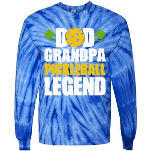 Fathers Day Grandpa Pickleball Dad Grandpa Pickleball Legend Meaningful Gift Tie-Dye Long Sleeve Shirt