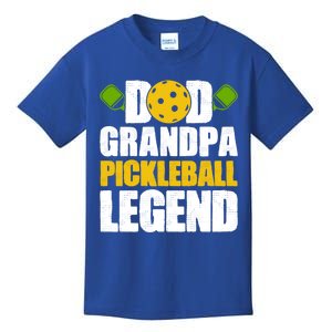 Fathers Day Grandpa Pickleball Dad Grandpa Pickleball Legend Meaningful Gift Kids T-Shirt