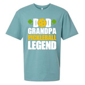 Fathers Day Grandpa Pickleball Dad Grandpa Pickleball Legend Meaningful Gift Sueded Cloud Jersey T-Shirt