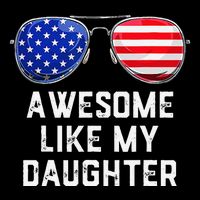 Fathers Day Gift Funny Dads Awesome Like My Daughter 7-Panel Snapback Hat