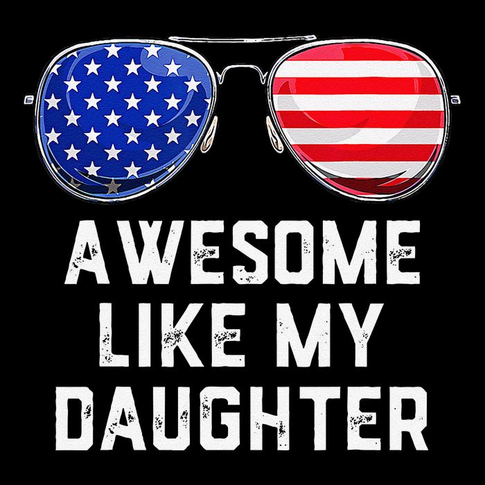 Fathers Day Gift Funny Dads Awesome Like My Daughter 7-Panel Snapback Hat