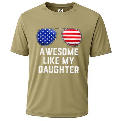 Fathers Day Gift Funny Dads Awesome Like My Daughter Performance Shirt