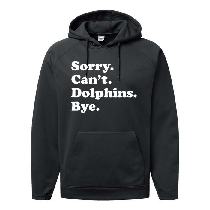 Funny Dolphin Gift For Or Performance Fleece Hoodie