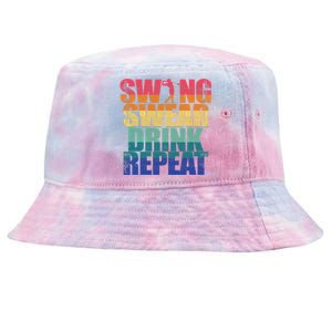 Father's Day Golfer Dad Funny Golf Outing Gift For Dad Tie-Dyed Bucket Hat