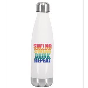 Father's Day Golfer Dad Funny Golf Outing Gift For Dad Stainless Steel Insulated Water Bottle