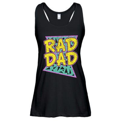 Fathers Day Gift For Daddy Rad Dad Ladies Essential Flowy Tank