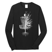 Funny Disc Golf Basket Tree Frisbee Golf Course Long Sleeve Shirt