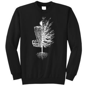 Funny Disc Golf Basket Tree Frisbee Golf Course Sweatshirt