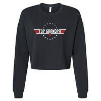 Fathers Day Gift Grandpa Gift from Grand Son Daughter Cropped Pullover Crew