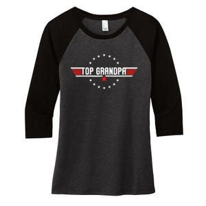 Fathers Day Gift Grandpa Gift from Grand Son Daughter Women's Tri-Blend 3/4-Sleeve Raglan Shirt