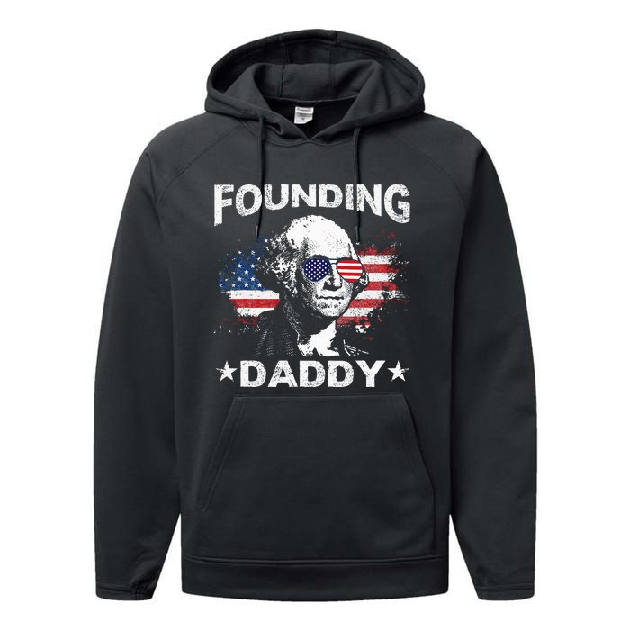 Founding Daddy George Washington Performance Fleece Hoodie