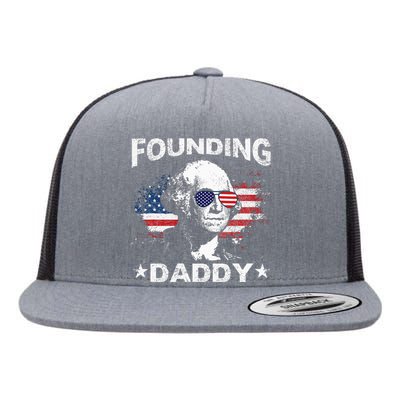 Founding Daddy George Washington Flat Bill Trucker Hat