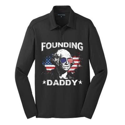 Founding Daddy George Washington Silk Touch Performance Long Sleeve Polo