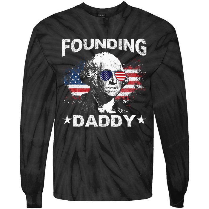 Founding Daddy George Washington Tie-Dye Long Sleeve Shirt