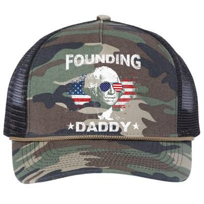 Founding Daddy George Washington Retro Rope Trucker Hat Cap