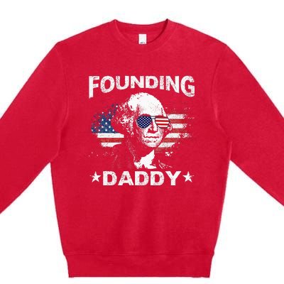 Founding Daddy George Washington Premium Crewneck Sweatshirt