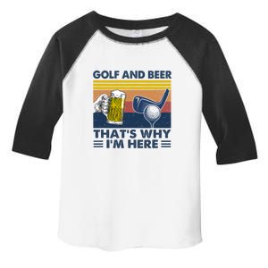 Father's Day Golf Beer Joke Dad Funny Drinking Day Gift For Dad Toddler Fine Jersey T-Shirt