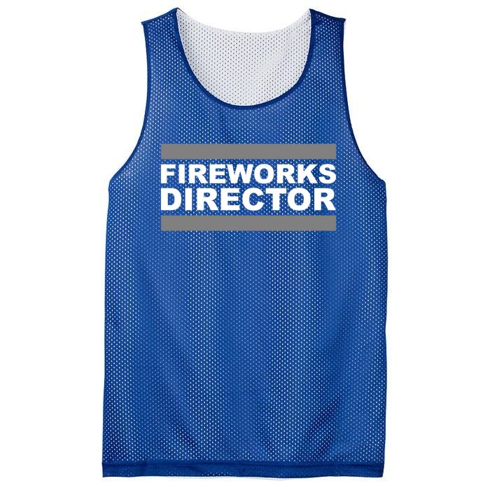 Fireworks Director Gift Mesh Reversible Basketball Jersey Tank