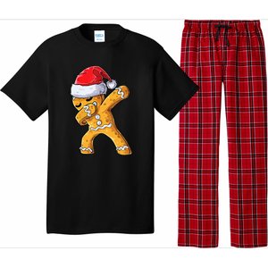 Funny Dabbing Gingerbread Santa Christmas Boys Xmas Cookie Pajama Set