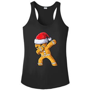 Funny Dabbing Gingerbread Santa Christmas Boys Xmas Cookie Ladies PosiCharge Competitor Racerback Tank