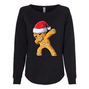 Funny Dabbing Gingerbread Santa Christmas Boys Xmas Cookie Womens California Wash Sweatshirt