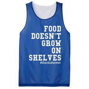 Food DoesnT Grow On Shelves Mesh Reversible Basketball Jersey Tank