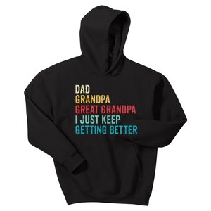 Fathers Day Grandpa Gift From Grand Dad Great Grandpa Kids Hoodie