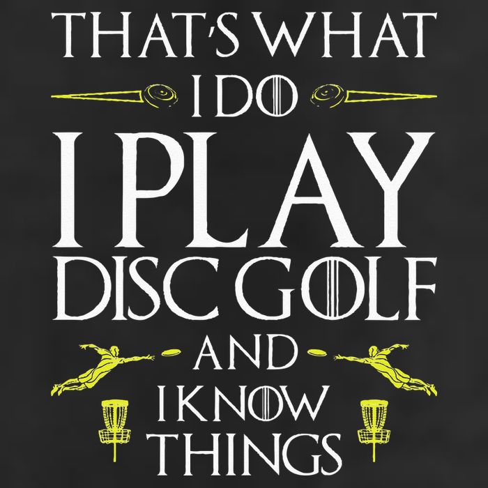 Funny Disc Golf That's What I do I play Disc Golf 7 Panel Mesh Trucker Snapback Hat