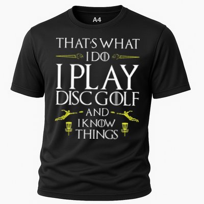 Funny Disc Golf That's What I do I play Disc Golf Cooling Performance Crew T-Shirt