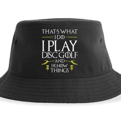 Funny Disc Golf That's What I do I play Disc Golf Sustainable Bucket Hat