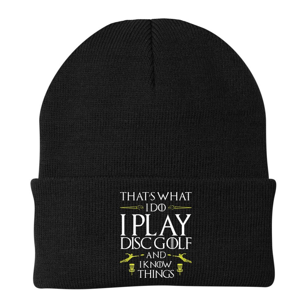 Funny Disc Golf That's What I do I play Disc Golf Beanie