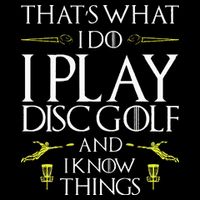 Funny Disc Golf That's What I do I play Disc Golf Women's V-Neck T-Shirt