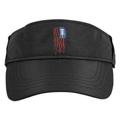 Funny Disc Golf American Flag Disc Frisbee Golf Adult Drive Performance Visor