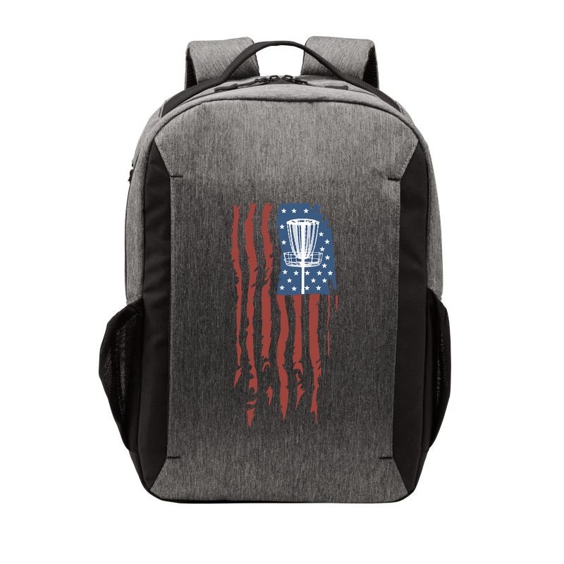 Funny Disc Golf American Flag Disc Frisbee Golf Vector Backpack