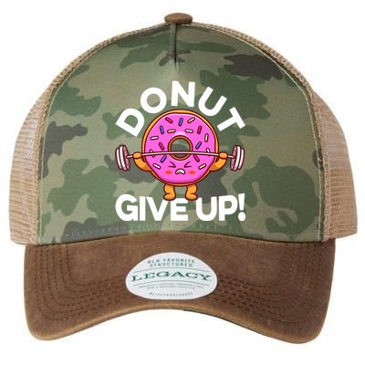 Funny Donut Give Up Workout Doughnut Day Cousin Crew Great Gift Legacy Tie Dye Trucker Hat