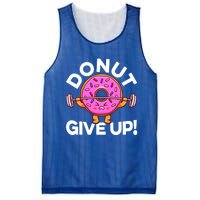 Funny Donut Give Up Workout Doughnut Day Cousin Crew Great Gift Mesh Reversible Basketball Jersey Tank