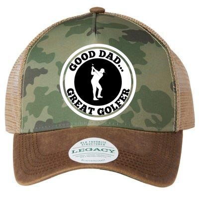 Father's Day Good Dad Great Golfer Gift For Dad Legacy Tie Dye Trucker Hat