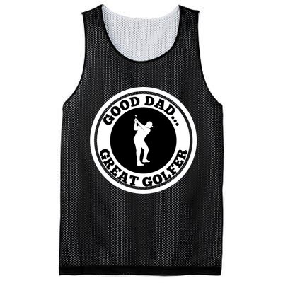 Father's Day Good Dad Great Golfer Gift For Dad Mesh Reversible Basketball Jersey Tank